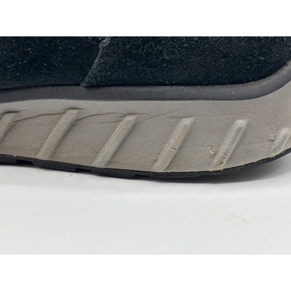 L.L.Bean Men's Black Suede Slip On Comfort Shoes Casual Walking Loafers Size 11